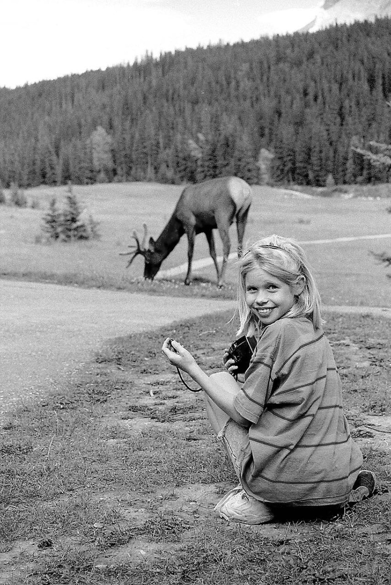 Age seven in Canada with first camera